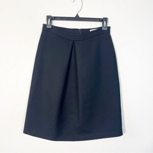 Vintage Paul & Joe 100% Wool Skirt Size 36/4 Y2K Black Quiet Luxury Old Money